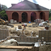 Student Walkway Construction Project Before