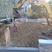 Student Walkway Construction Project Before