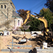 Student Walkway Construction Project Before